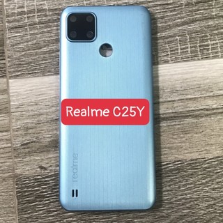 Bộ vỏ zin Realme C25Y (bộ gồm lưng, sườn, phím, kính camera)