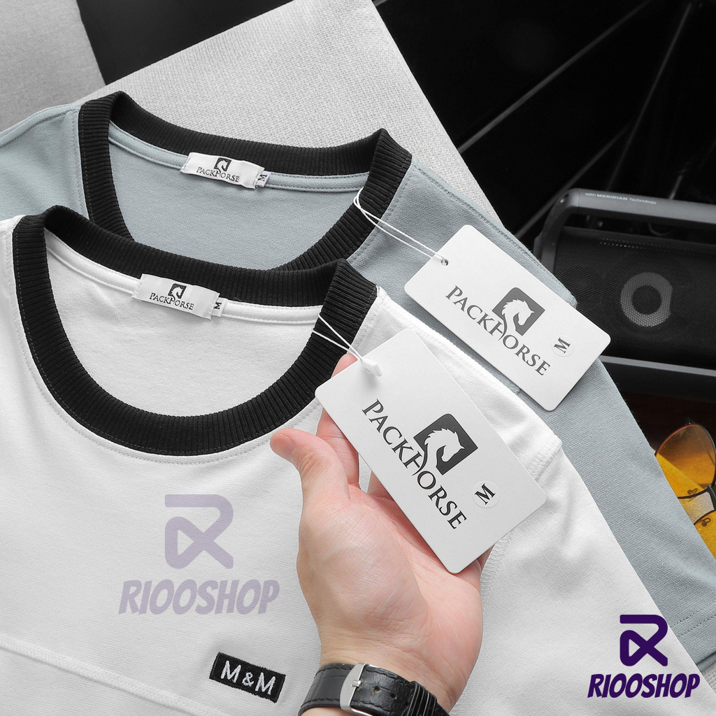 Áo thun nam cổ tròn đẹp, áo phông nam ngắn tay vnxk màu trắng, xám cao cấp RIOOSHOP RTX017 có size lớn, big size