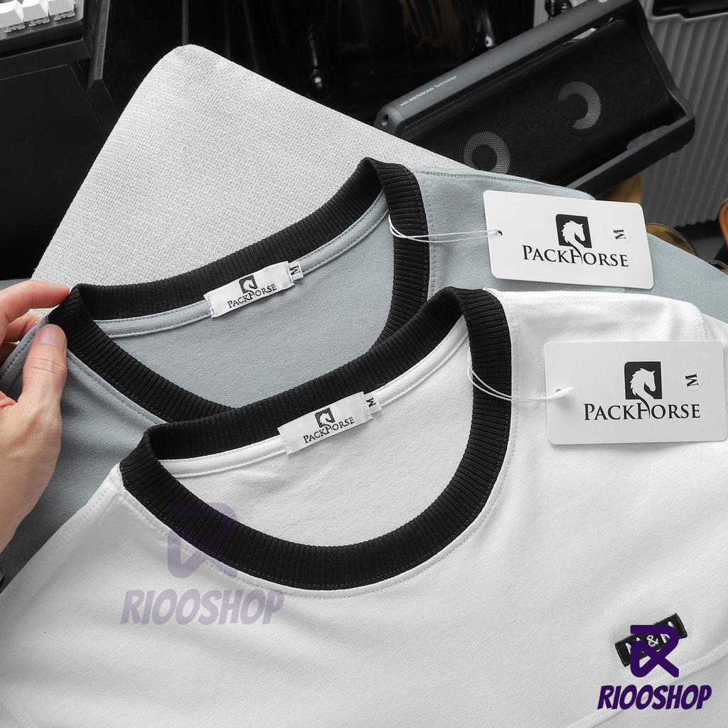 Áo thun nam cổ tròn đẹp, áo phông nam ngắn tay vnxk màu trắng, xám cao cấp RIOOSHOP RTX017 có size lớn, big size