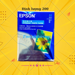Giấy in ảnh 1 mặt hoa cúc epson khổ A4-A5-A6( hàng chuẩn Kim Mai)( 20 tờ/ tập)