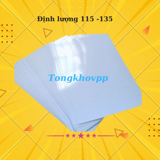 Giấy đề can in ảnh A4 ĐL135 -115 decal ảnh bóng ( 50 tờ 1 tập)
