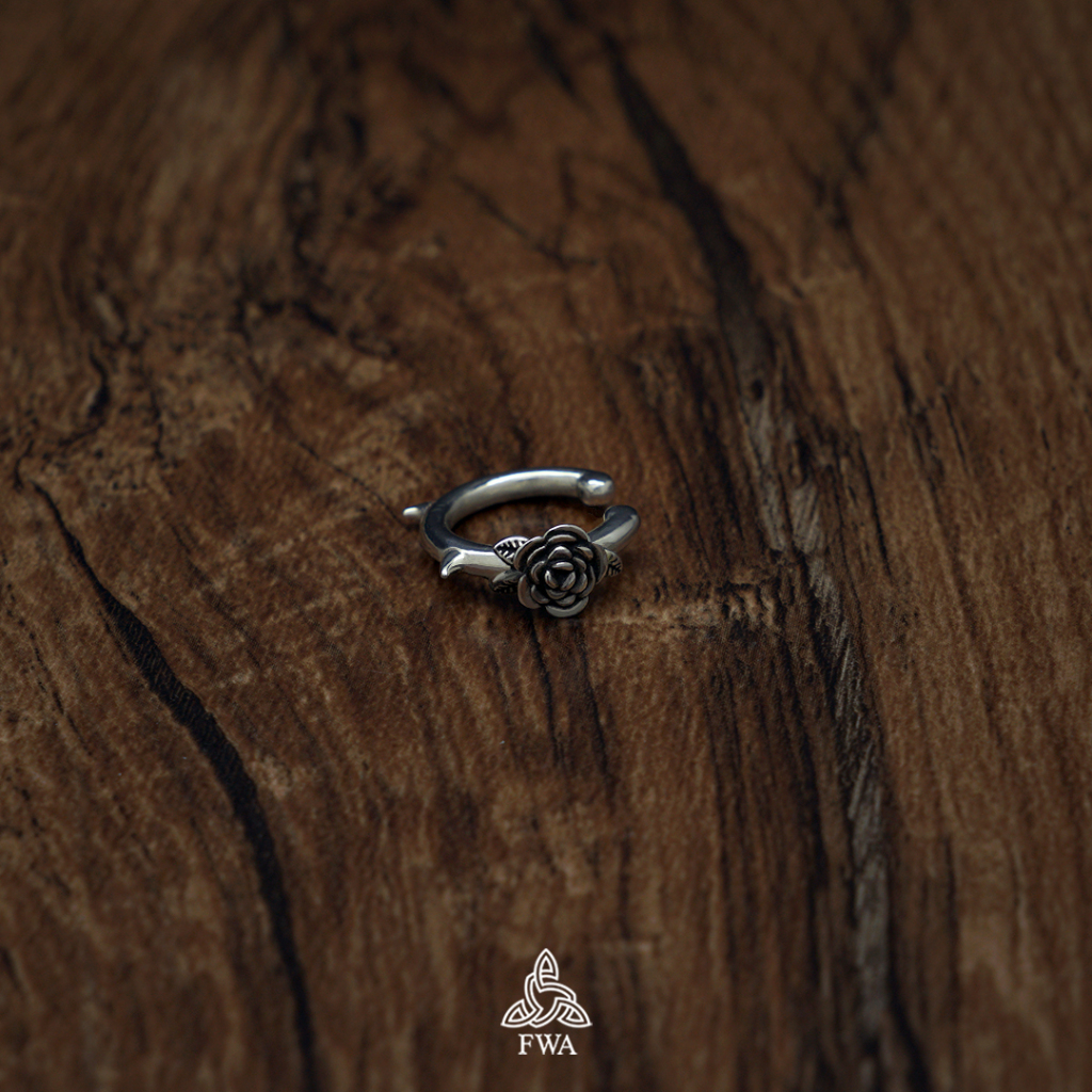 Khuyên bạc nam nữ FWA earCuff  Cross Chain - FWAoriginals