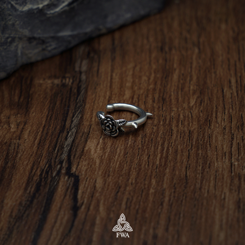 Khuyên bạc nam nữ FWA earCuff  Cross Chain - FWAoriginals