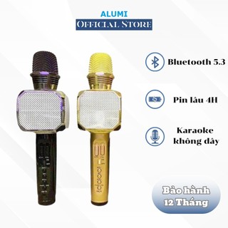Micro Karaoke Bluetooth WK D23 mic hát karaoke chất lượng tốt - Hỗ trợ ghi âm