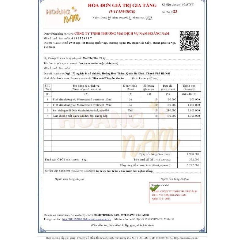 Tinh dầu dưỡng tóc Moroccanoil Treatment đủ size