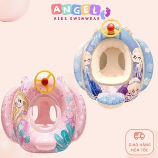 Phao bơi cho bé chính hãng YUKE nhiều họa tiết có bánh lái kèm kòi mẫu mới 2023