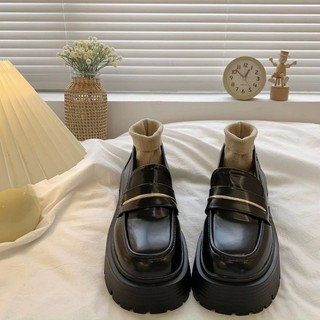 Giày đốc nữ da cao cấp độn đế 5cm MiMi