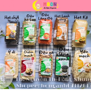 Các loại hạt: hạt Chia, đậu Hà lan, đậu gà, diêm mạch, đậu lăng đỏ, yến mạch , hạt sen