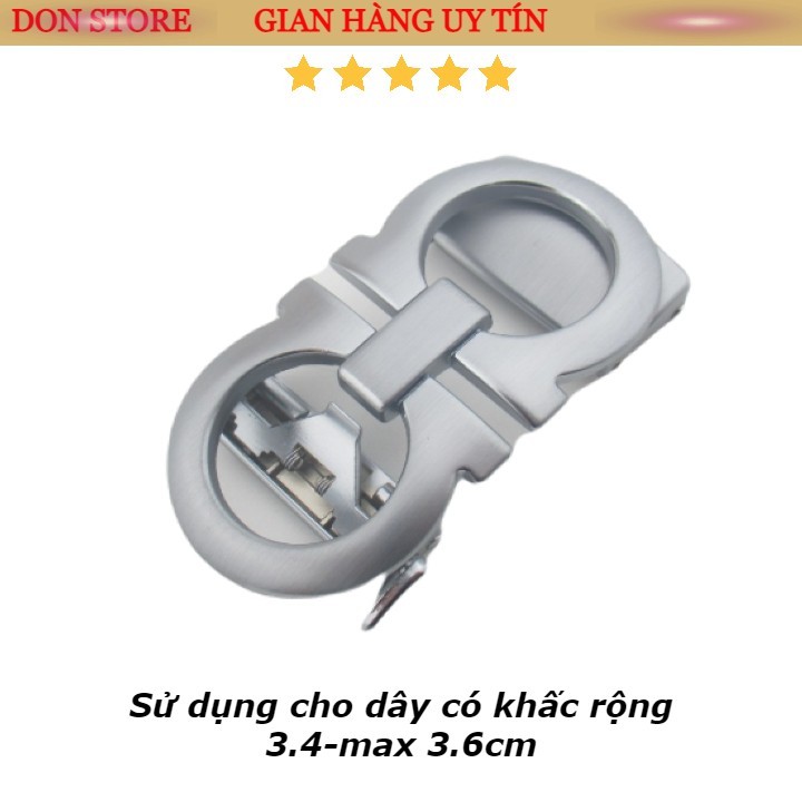 Mặt Khóa Thắt Lưng INOX Cao Cấp Cho Dây 3.4-3.6cm