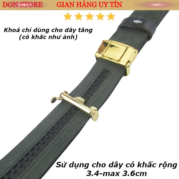 Mặt Khóa Thắt Lưng INOX Cao Cấp Cho Dây 3.4-3.6cm