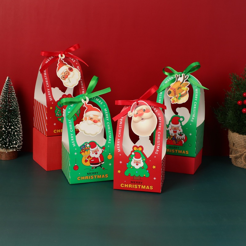 Túi đựng quà Giáng sinh, Túi đựng quà Noel có quai xách xinh xắn, túi đựng cây thông kẽm nhung