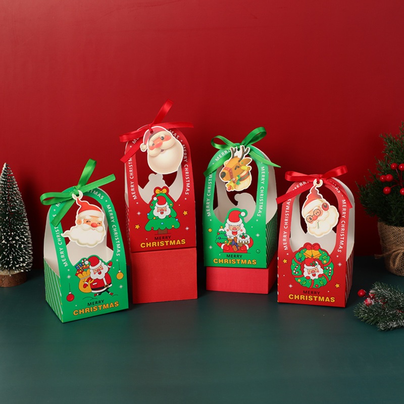 Túi đựng quà Giáng sinh, Túi đựng quà Noel có quai xách xinh xắn, túi đựng cây thông kẽm nhung