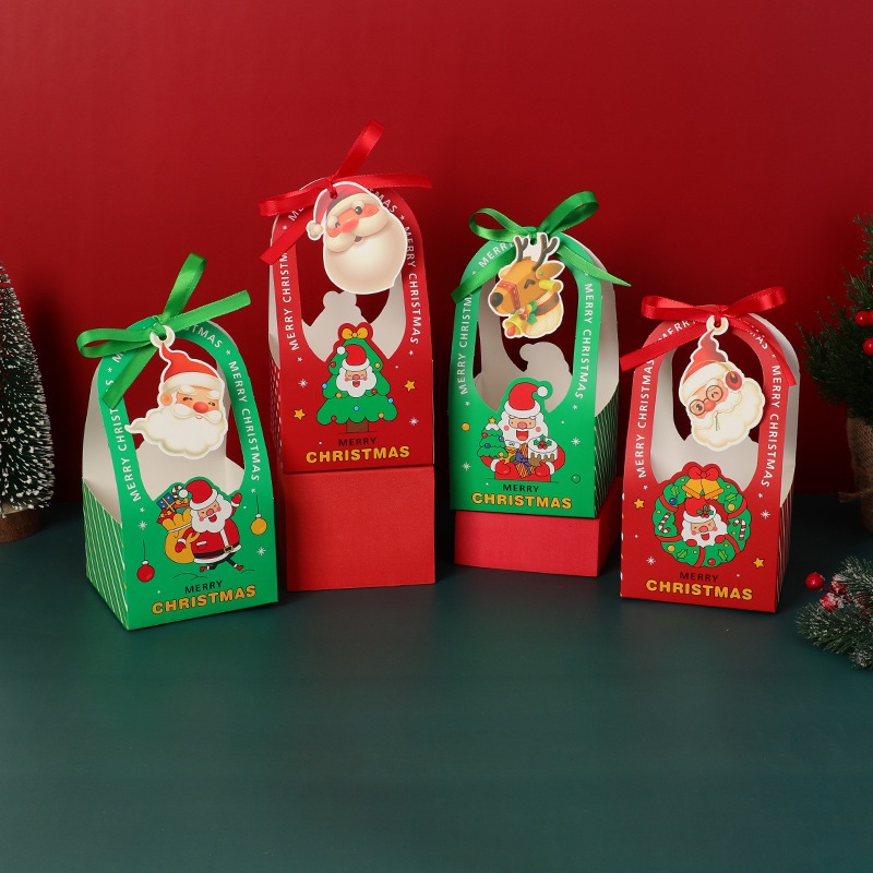 Túi đựng quà Giáng sinh, Túi đựng quà Noel có quai xách xinh xắn, túi đựng cây thông kẽm nhung