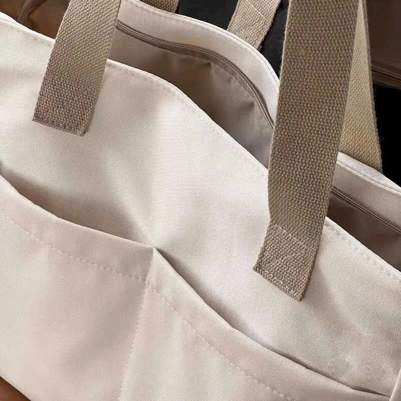 TÚI TOTE ĐEO VAI CANVAS PHOM TO NHIỀU NGĂN CÓ LÓT ĐỰNG VỪA LAPTOP 15.6IN TIỆN DỤNG