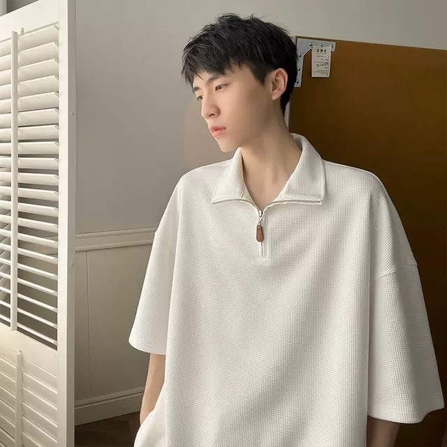 [RẺ VÔ ĐỊCH] Áo Polo Tổ Ong Ufnasg PEONYB Unisex- Thun form rộng tay lỡ oversize kiểu dáng vintage