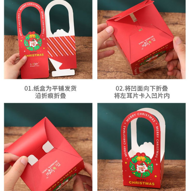 Túi đựng quà Giáng sinh, Túi đựng quà Noel có quai xách xinh xắn, túi đựng cây thông kẽm nhung