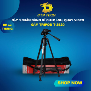 Tripod Điện Thoại, Chân Máy Ảnh WT-3520 dùng để chụp ảnh, livestream, quay video tặng kèm kẹp địên thoại