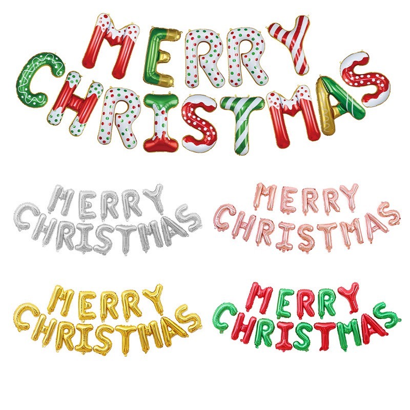 Bộ 14 Chữ MERRY CHRISTMAS (Giáng Sinh)