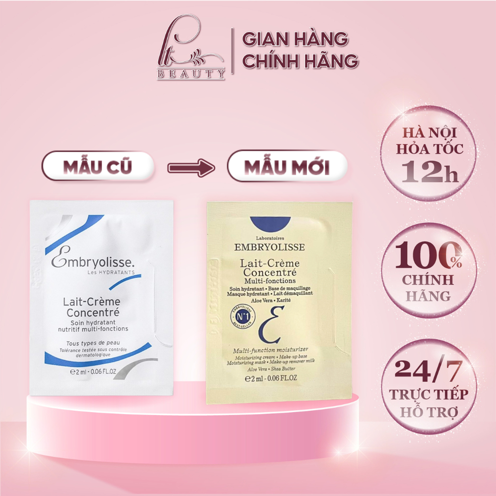Kem Dưỡng Ẩm Siêu Phục Hồi Mềm Mịn Da Embryolisse Lait Creme Concentre 2ml