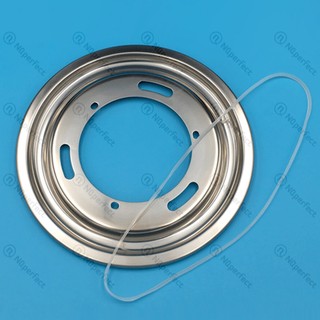 Ron trắng cao su silicon/ Vòng đệm bảo vệ chống tràn, chống thấm nước bếp gas âm dương chính hãng (ốp viền khay inox)