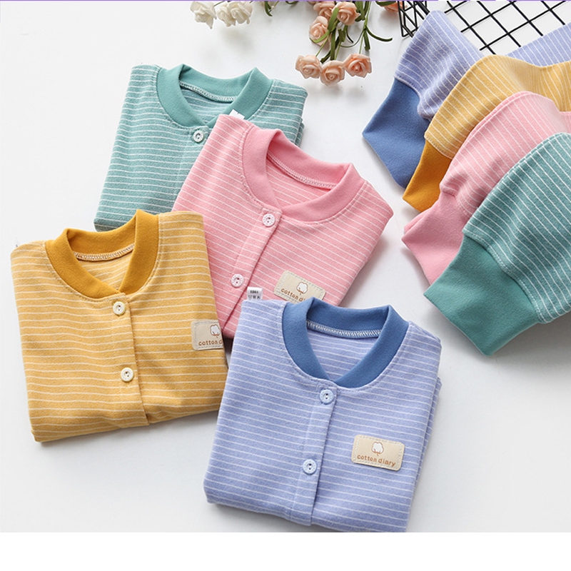 Bộ quần áo dài tay vải nỉ lông ấm cho bé trai bé gái, vải co giãn đủ size cho bé từ 4-13kg _ B73