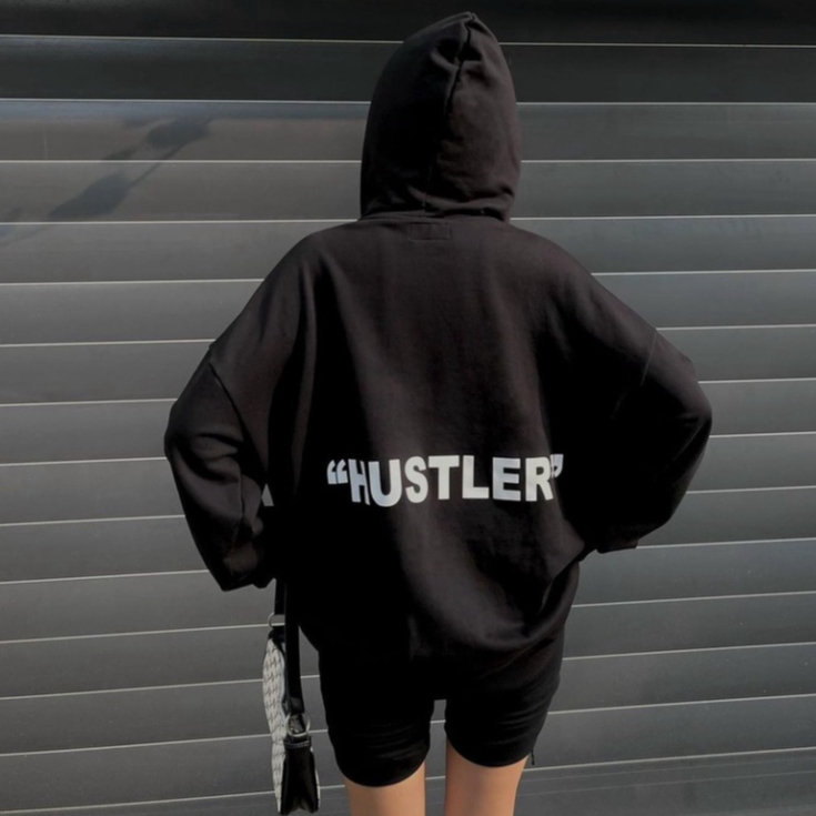 Áo Hoodie Local Brand Unisex DEFINE "HUSTLE" , áo hoodie nỉ bông form rộng cứng cáp oversize