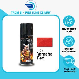 Sơn xịt chuyên dùng cho xe máy - sơn samurai 1108 - màu đỏ yamaha samurai sơn xịt samurai