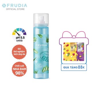 [Tặng 88k] Xịt Khoáng Cấp Ẩm Từ Nha Đam Frudia My Orchard Aloe Real Soothing Gel Mist 125ml