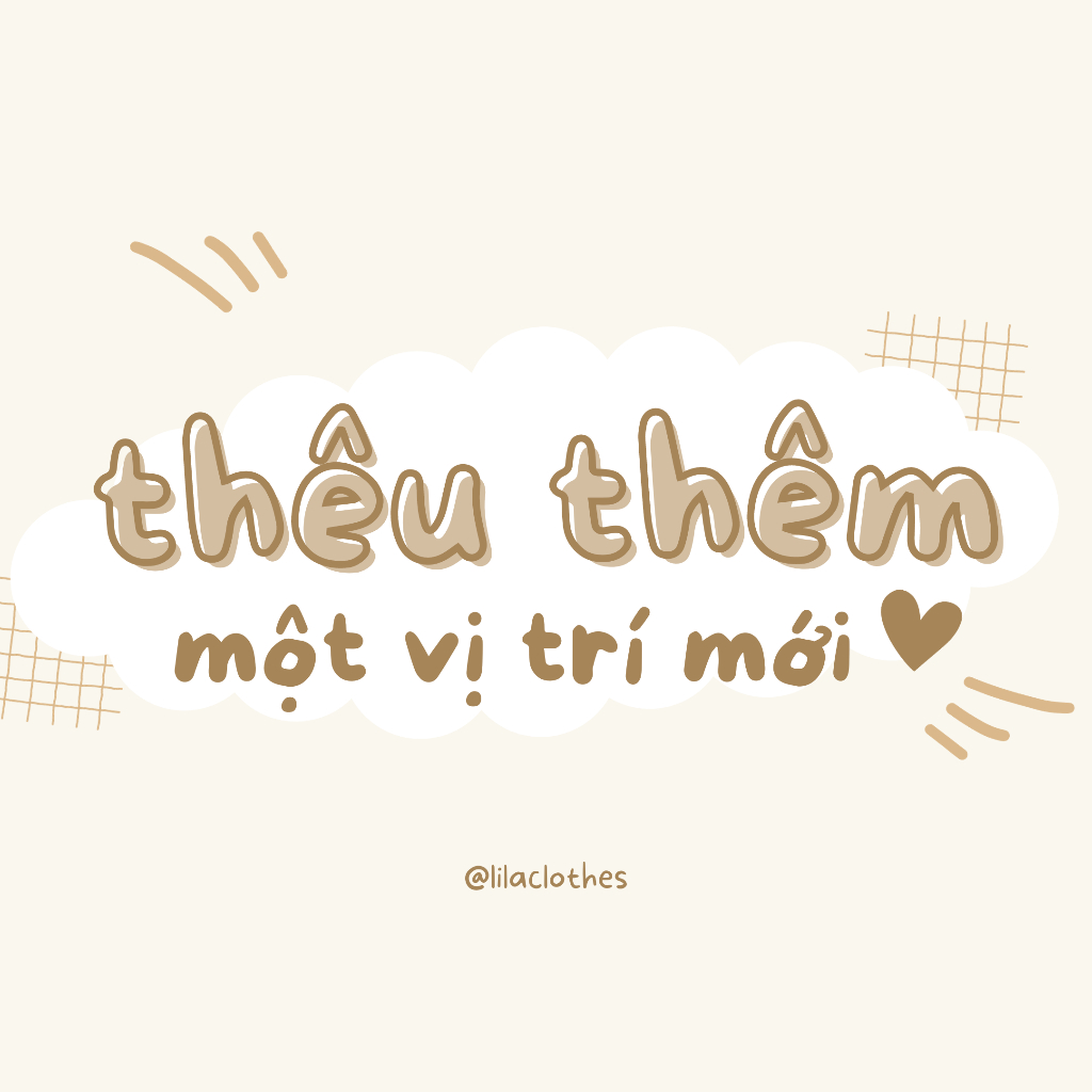 Thêu Thêm 1 Vị Trí Trên Sản Phẩm