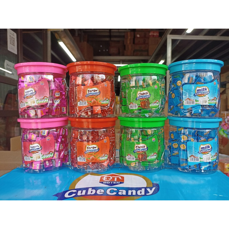 Kẹo Cube nén  vị yogurt/ socola/ dâu/ sữa bò thơm ngon