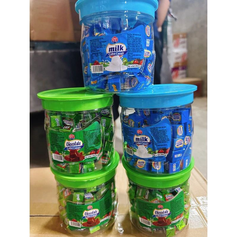 Kẹo Cube nén  vị yogurt/ socola/ dâu/ sữa bò thơm ngon