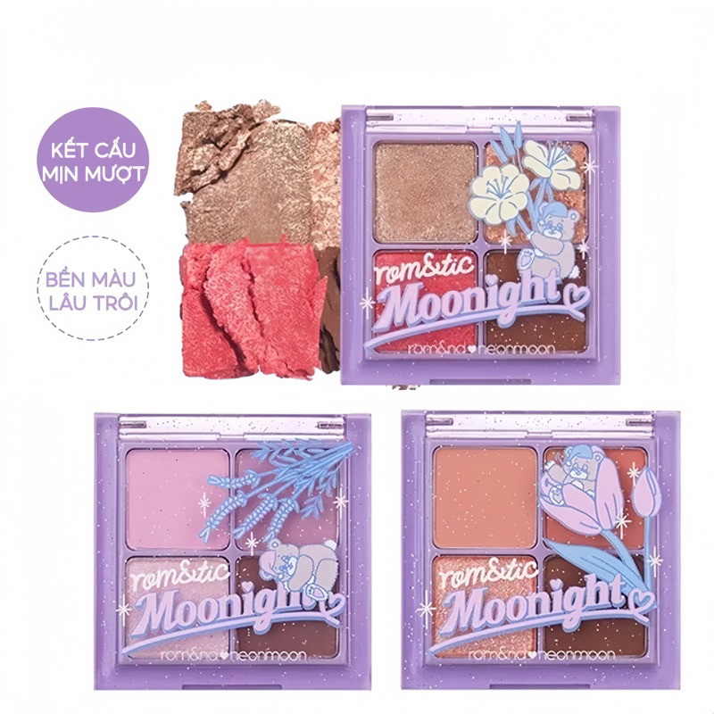 BẢNG PHẤN MẮT PHIÊN BẢN GIỚI HẠN ROMAND X NEONMOON 4 Ô MÀU RONAMD BETTER THAN EYE 6.5G