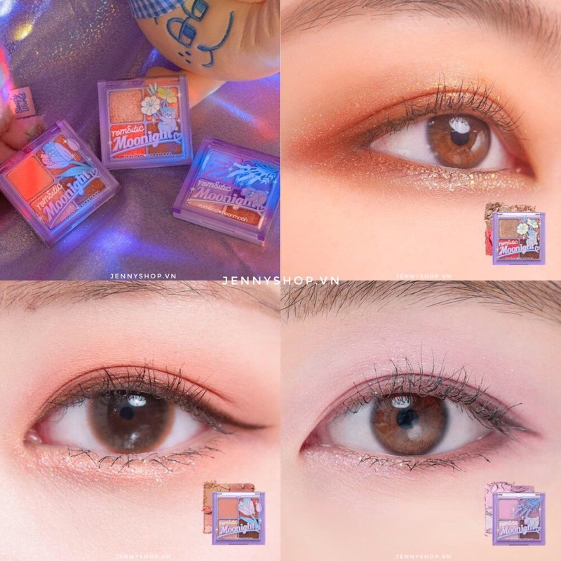 BẢNG PHẤN MẮT PHIÊN BẢN GIỚI HẠN ROMAND X NEONMOON 4 Ô MÀU RONAMD BETTER THAN EYE 6.5G
