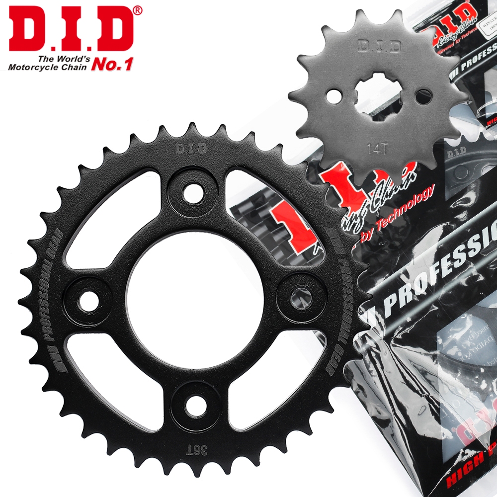 Nhông Sên Dĩa DID Future 2/X/125/Neo, Wave RS/RSX/S100/S110/alpha mới, Blade 110 sên Gold Japan 428D-124RB,14T-36T