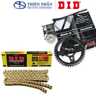 Nhông Sên Dĩa DID Winner X/150 sên Gold Japan 428HD-124RB, 15T-44T (combo lẻ)