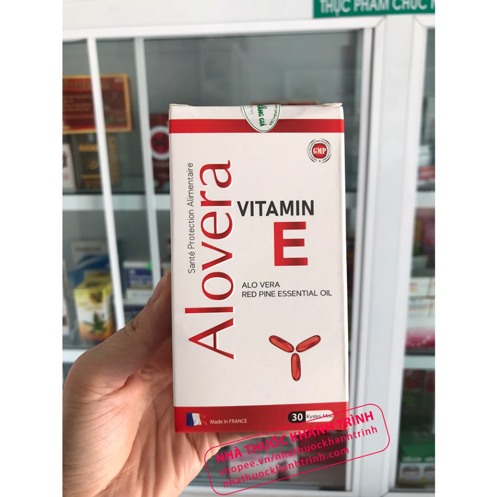 Alovera Vitamin E - chính hãng Pháp - chống lão hóa da, giảm thâm nám