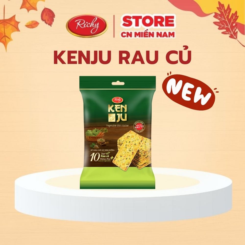 Bánh quy Kenju Richy vị rau củ túi 192g