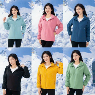 Áo khoác nữ Luvick Lót lông  kiểu viền suông trẻ trung