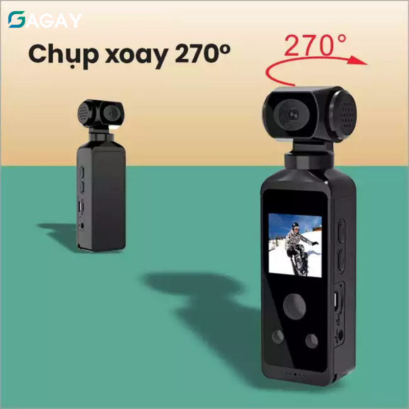 Camera Pocket 2 4K thể thao, quay phim 4k HD, camera mini máy quay phim cầm tay chống rung chất lượng cao