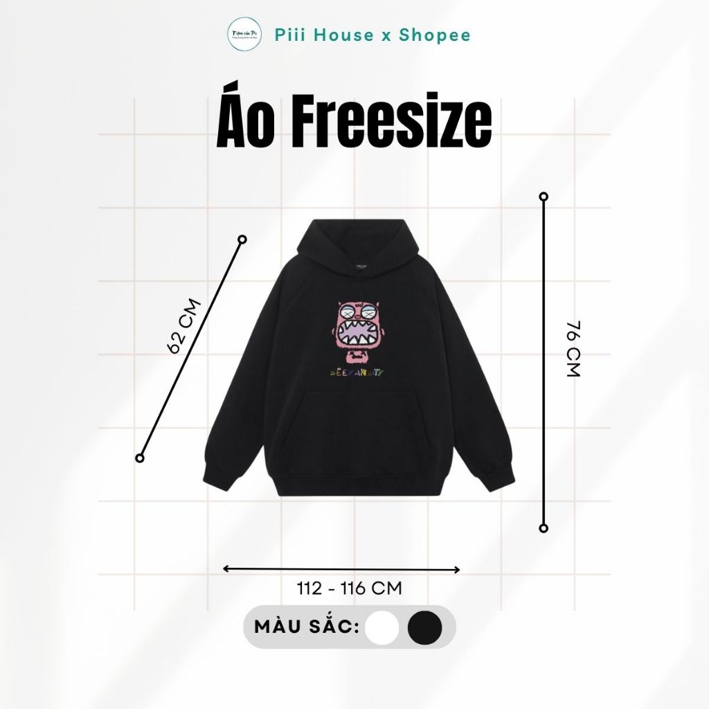 Áo Khoác Nỉ Hoodie Nam Nữ Dài Tay Form Rộng Oversize Mũ To 2 Lớp Vải Nỉ Lót Bông Mềm Mại