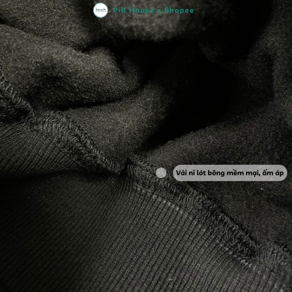 Áo Khoác Nỉ Hoodie Nam Nữ Dài Tay Form Rộng Oversize Mũ To 2 Lớp Vải Nỉ Lót Bông Mềm Mại