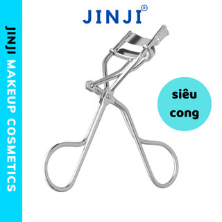 Kẹp Mi Siêu Cong Bằng Inox Cao Cấp Bấm Êm Tặng Kèm 1 Đệm Kẹp JINJI