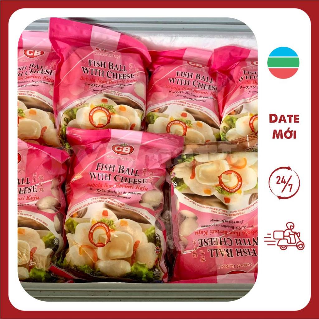 Bánh Bao Hải Sản Cá Viên Nhân Phô Mai Mozzarella Viên Thả Lẩu Malaysia CB