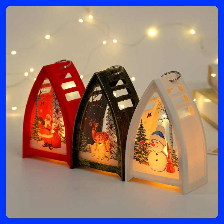 Quà tặng Noel xinh ý nghĩa, đèn ngủ led trang trí cây thông, bàn học, phòng ngủ hình ông già Noel người tuyết cute
