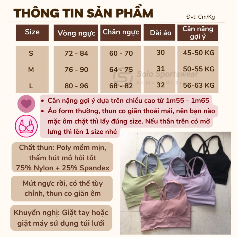 Áo Bra Hai Dây Croptop Đan Dây Lưng❤️𝐂𝐎́ 𝐌𝐔́𝐓❤️Thể Thao Nữ Tập Gym Yoga Thun Poly Mịn Mềm Thoáng Mát 422