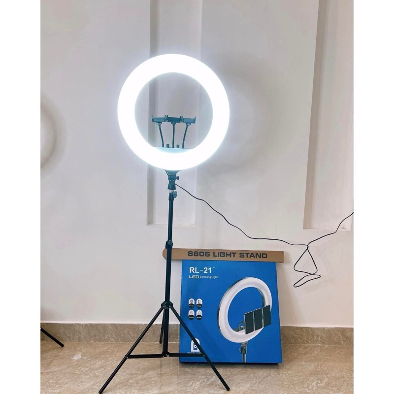 Đèn livestream, đèn trợ sáng, 54cm RL21 chính hãng, sử dụng chân Linco 2m1 cao cấp
