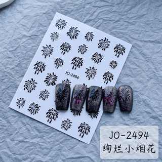 Sticker dán móng tay pháo hoa nail trang trí móng tay nail