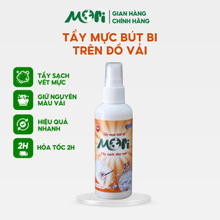 Tẩy Mực Bút Bi Mori chai xịt 100ml chuyên tẩy mực bút bi trên vài, quần áo MR020