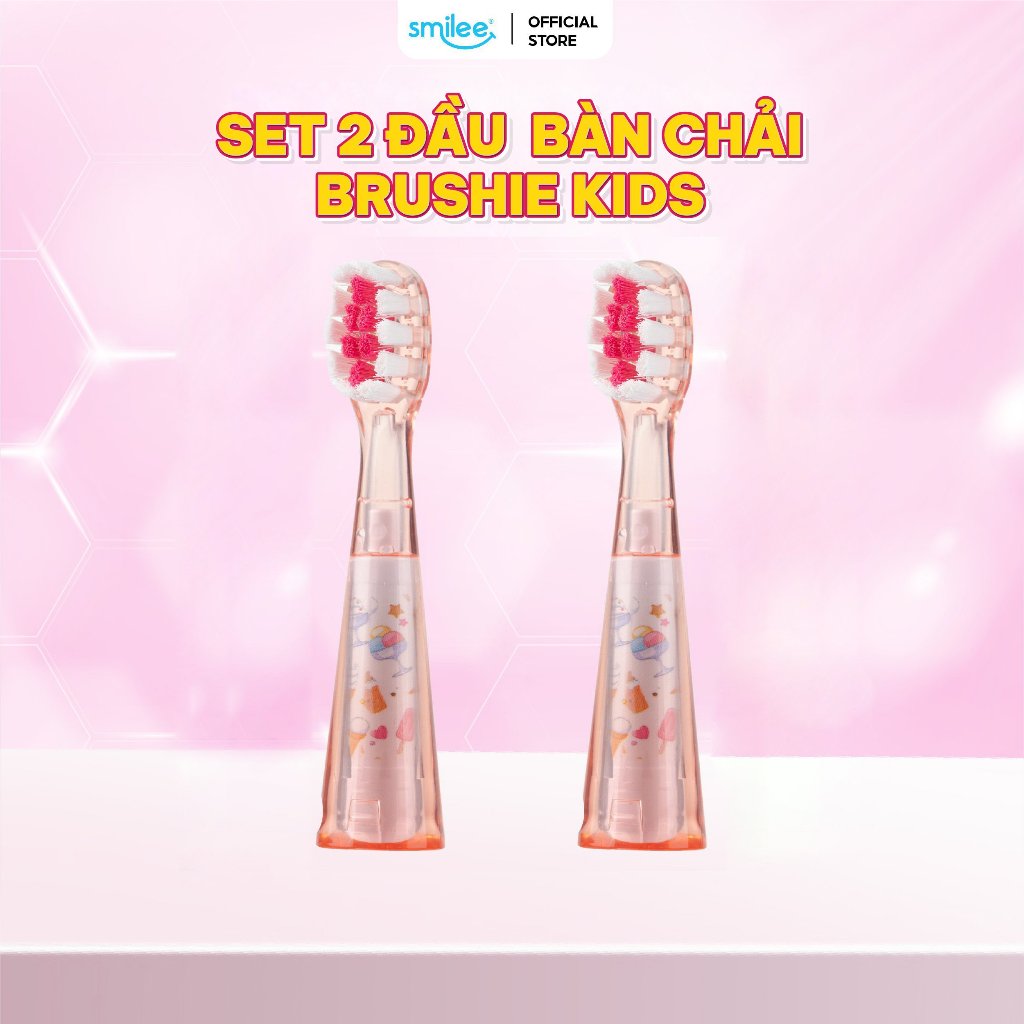 Set 2 đầu bàn chải Brushie kids
