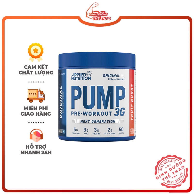 APPLIED NUTRITION PUMP 3G 25SER | Hỗ Tợ Tỉnh Táo Tăng Thể Lực